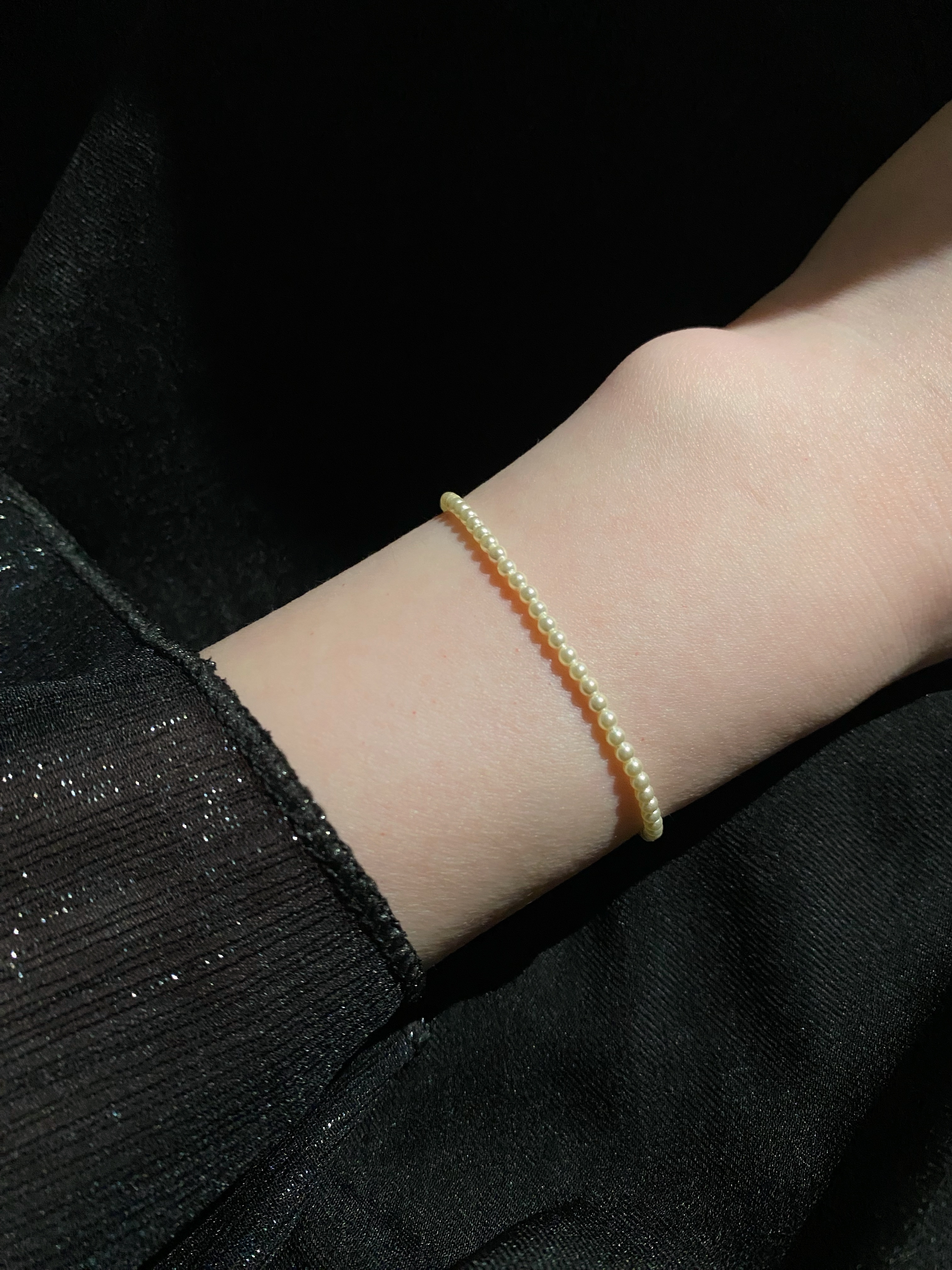 2mm 整圈施華洛珍珠手鍊