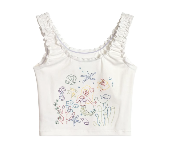 Mermaid embroidered camisole
