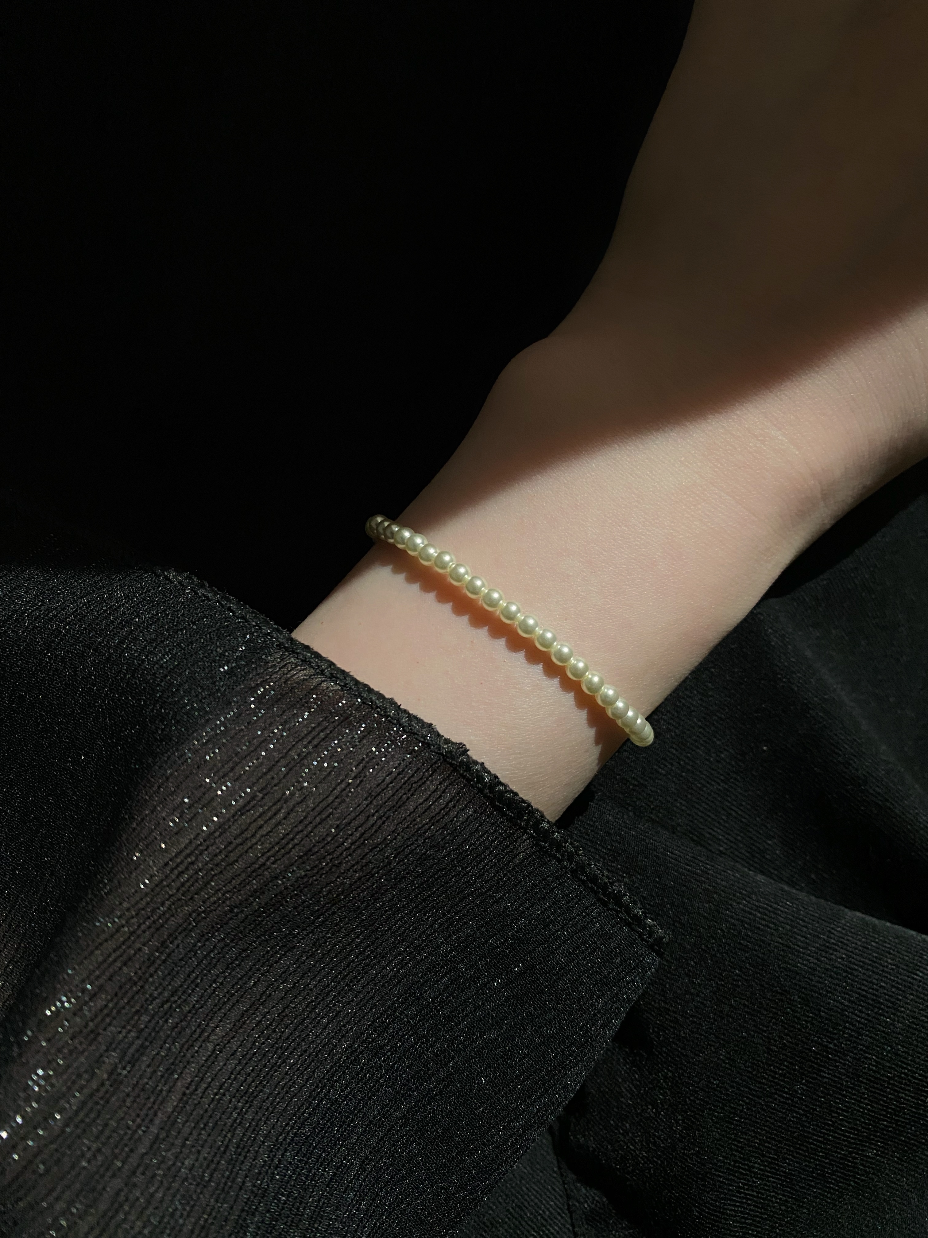 3mm 整圈施華洛珍珠手鍊