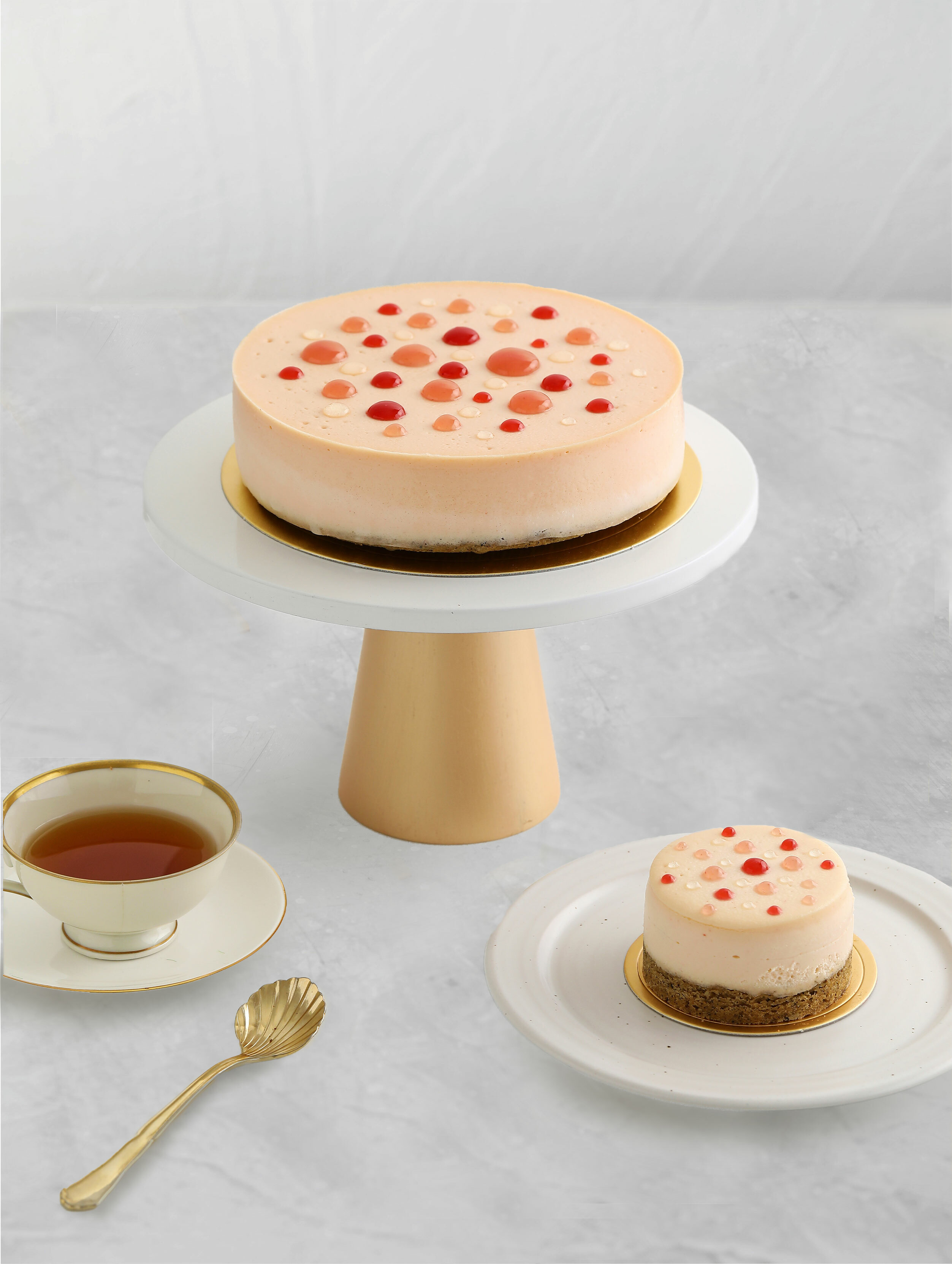 蜜桃伯爵起司蛋糕6吋【Francis旋轉木馬】