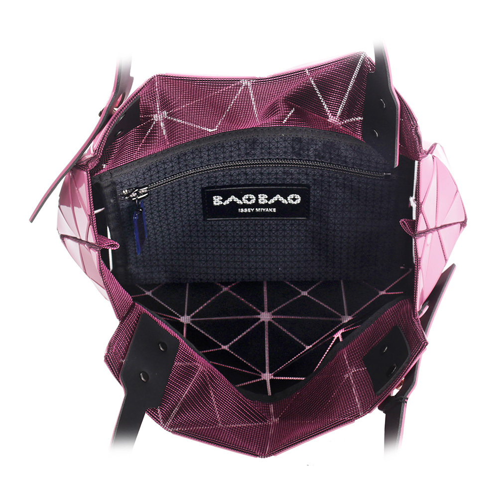 【ISSEY MIYAKE三宅一生】BAO BAO CARAT 4X4 亮面手提小方盒(粉色) AG611 22