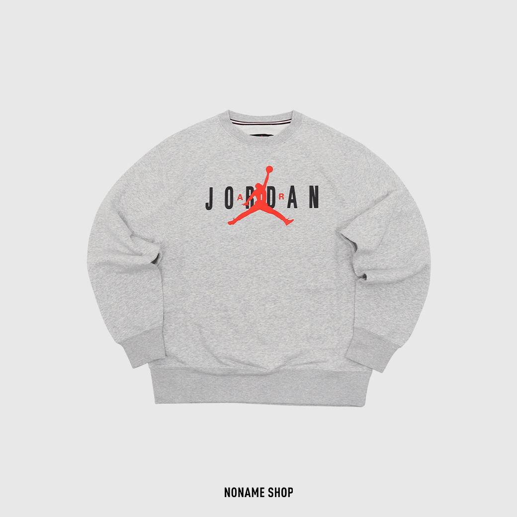 NIKE  JORDAN FLEECE 大學T 內刷毛 灰 (男款)