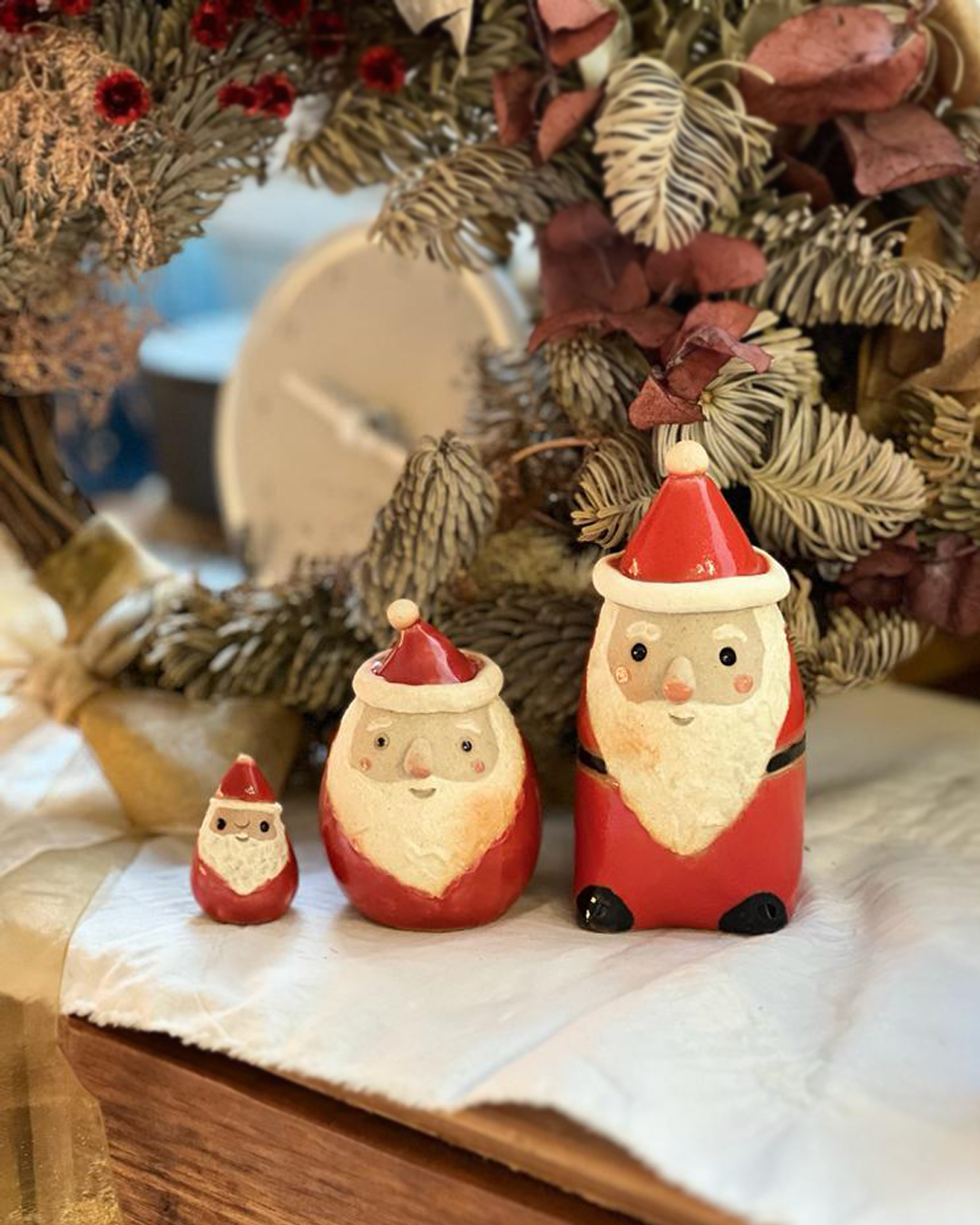 明山窯 手作聖誕陶偶系列 (大)｜信樂燒