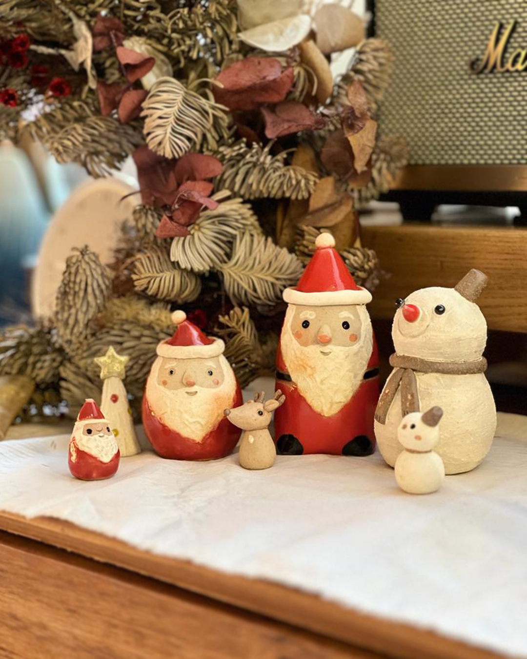 明山窯 手作聖誕陶偶系列 (大)｜信樂燒