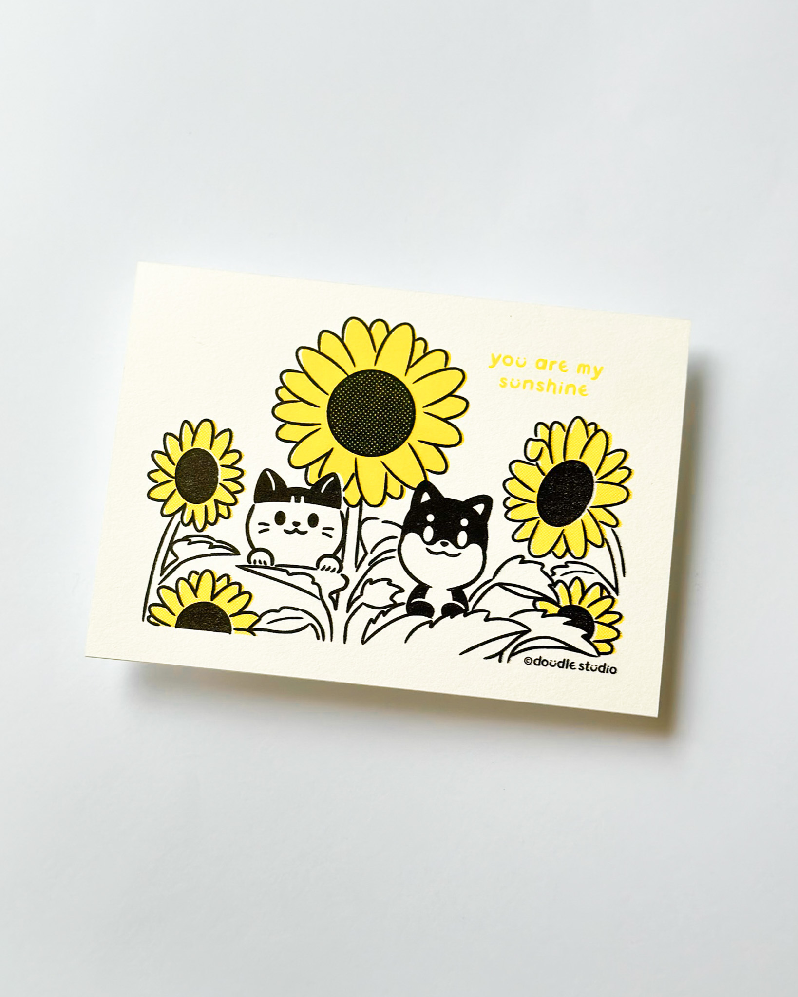 雙色孔版明信片