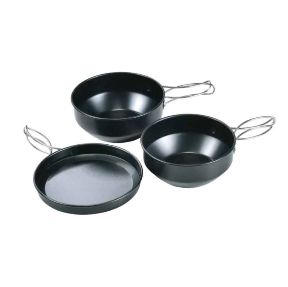 Uniflame Trail Pot 3 Black Cookset 667828 煮食鍋具三件套裝