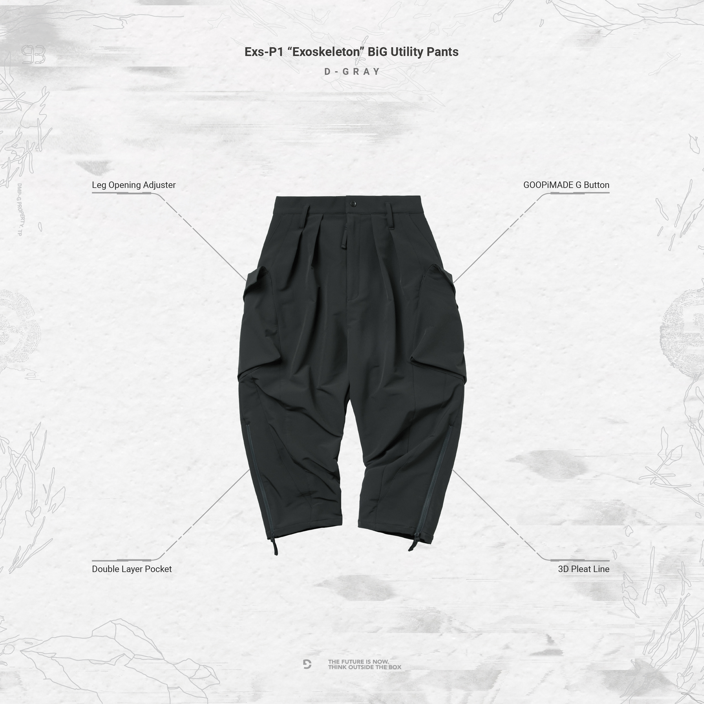 [GOOPiMADE] Exs-P1 “Exoskeleton” BiG Utility Pants GPG