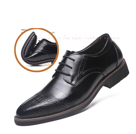 Casual leather shoes (12538-C)