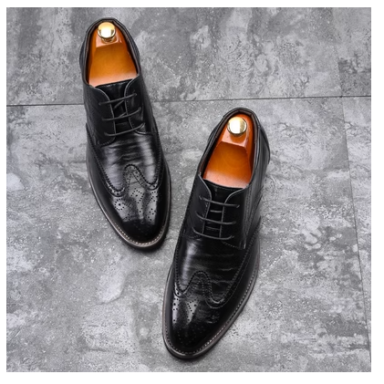 Casual leather shoes (12538-A)