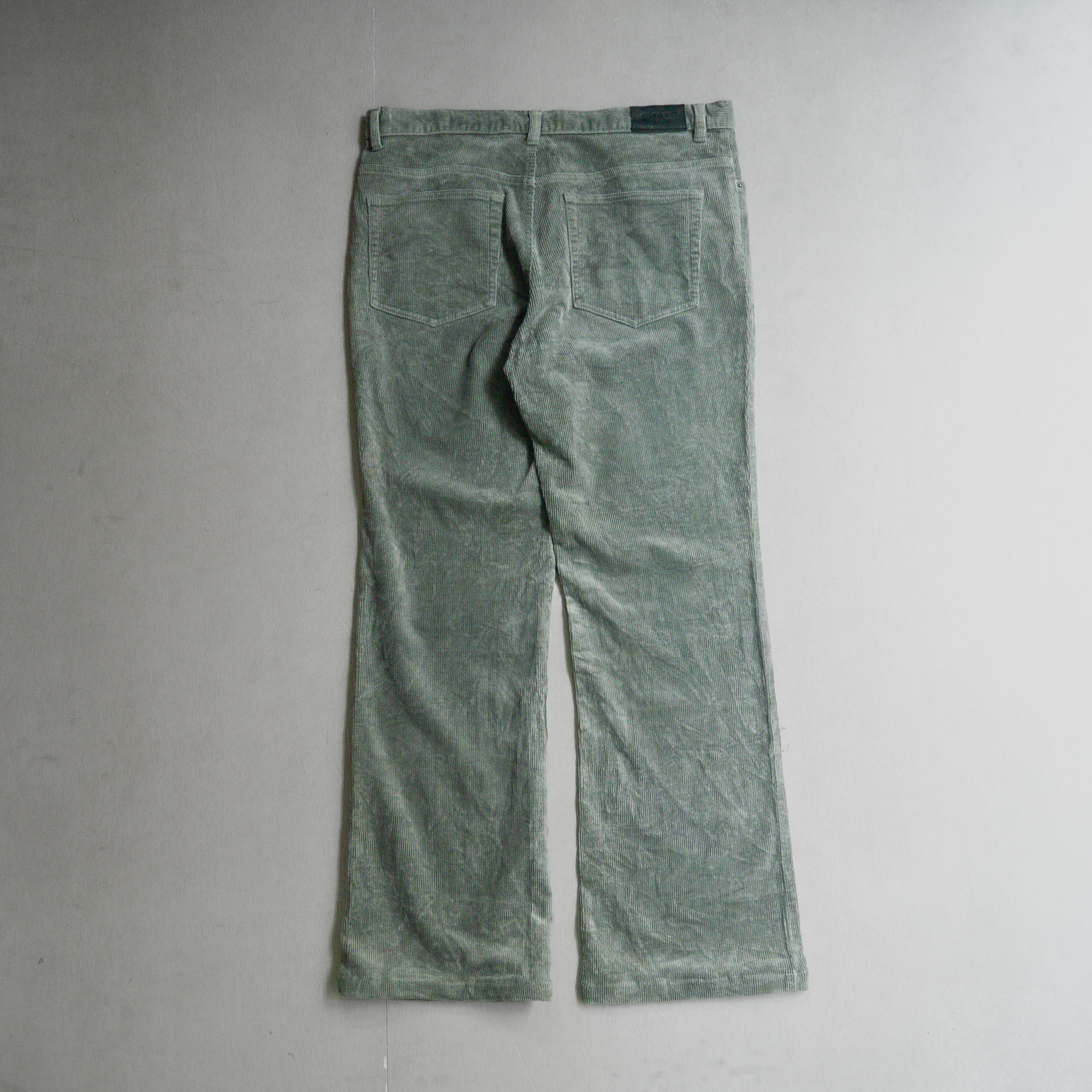 VINTAGE CORDUROY PANTS 美國 燈芯絨 灰色 粗紋 靴型 喇叭褲 長褲