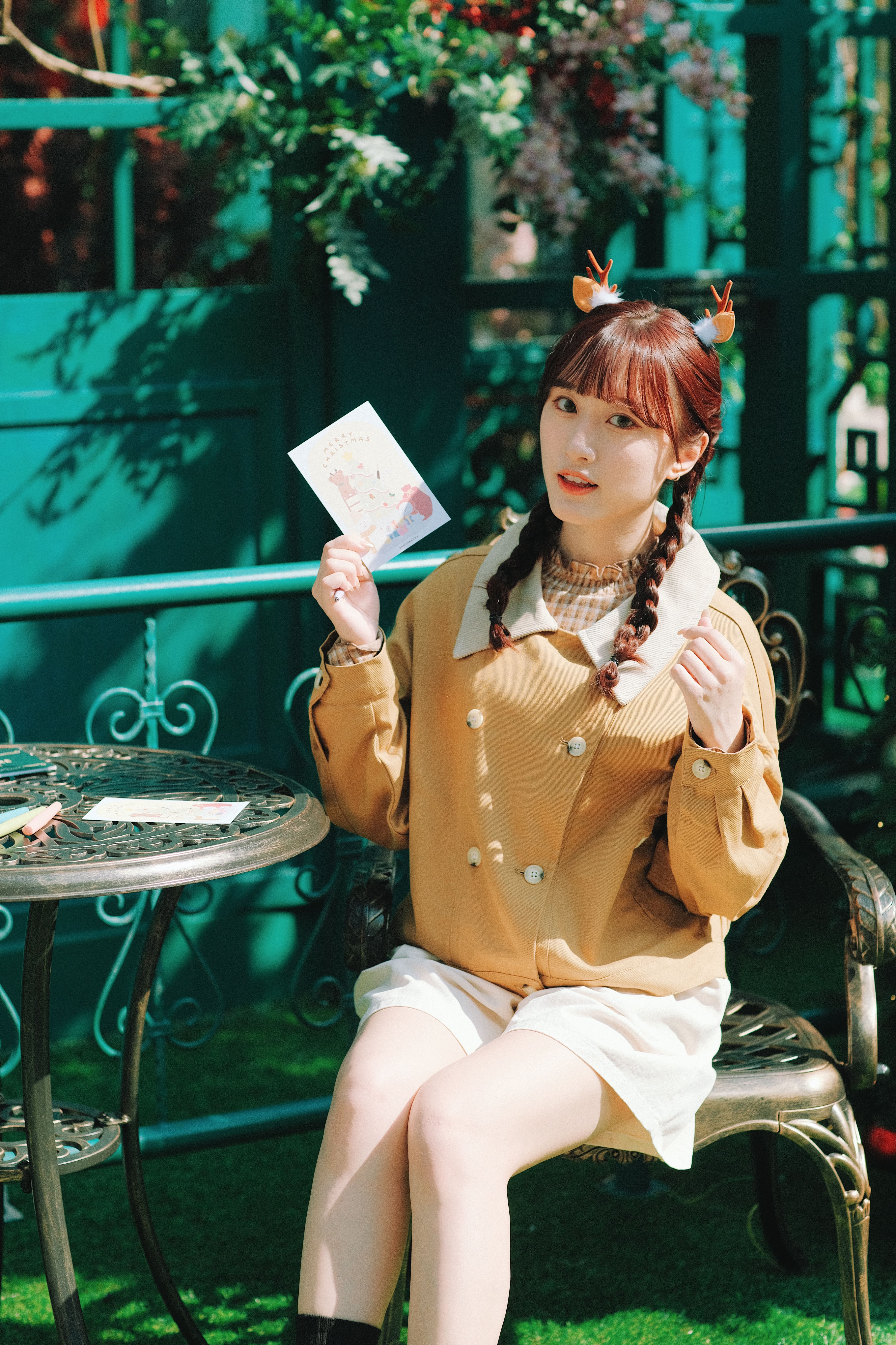 兩色／雙鈕燈芯絨短款外套／Double Button Corduroy Jacket