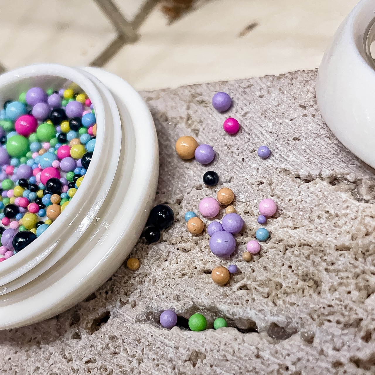 聖誕新品上市🎄七彩珠珠大小混裝組 彩色鋼珠🌈