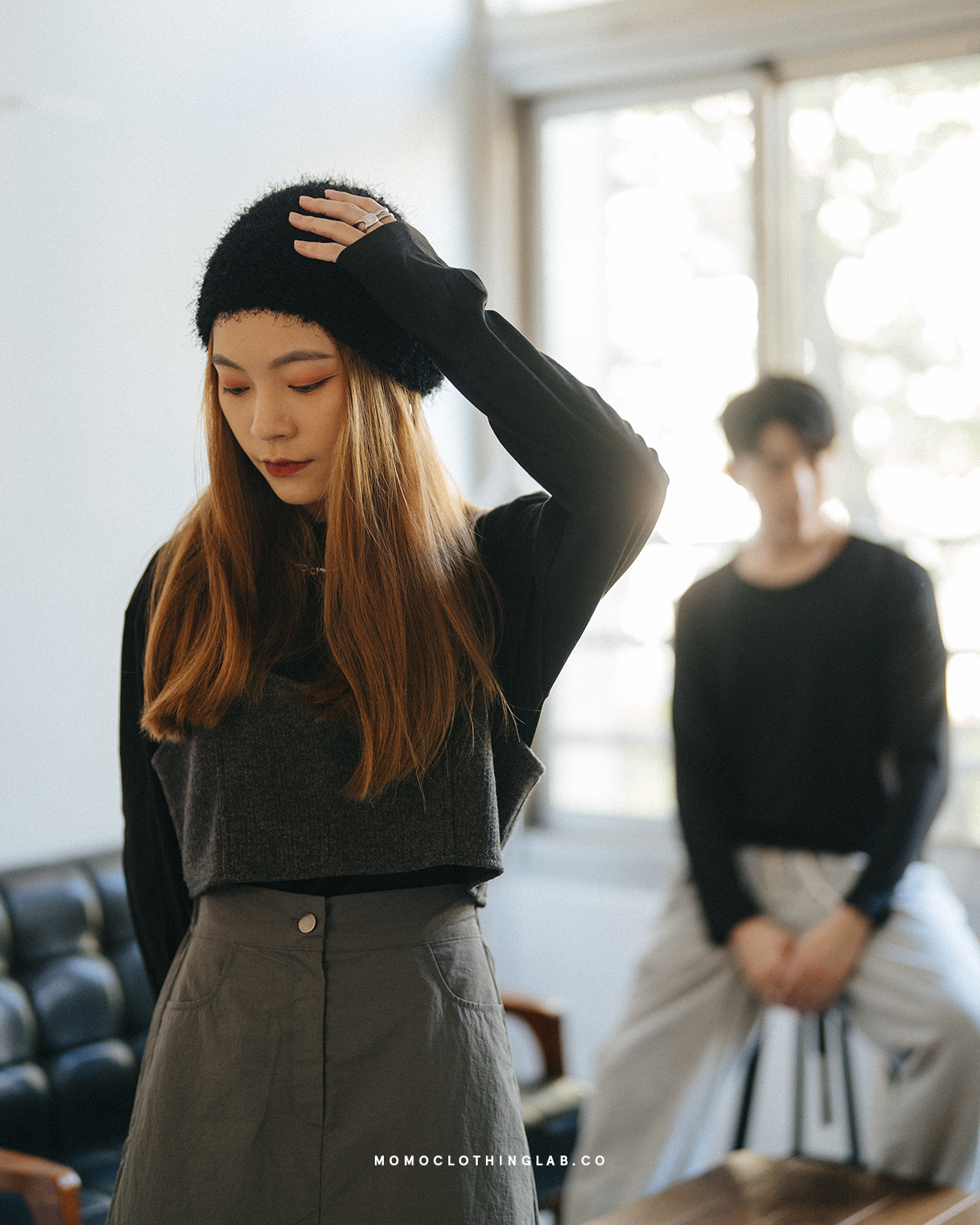 OurPick 保暖發熱衣 圓領 / 半高領 黑