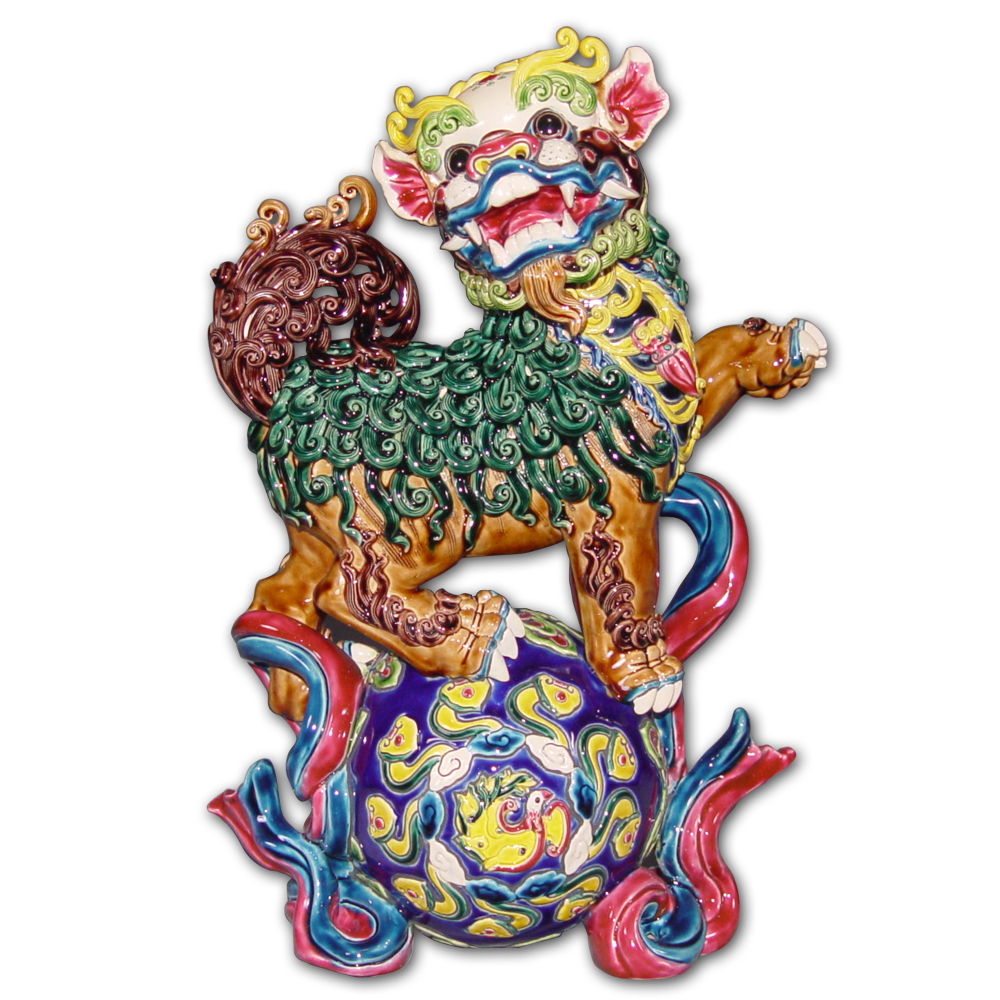 台灣國寶交趾陶｜大戲球獅 雄霸天下