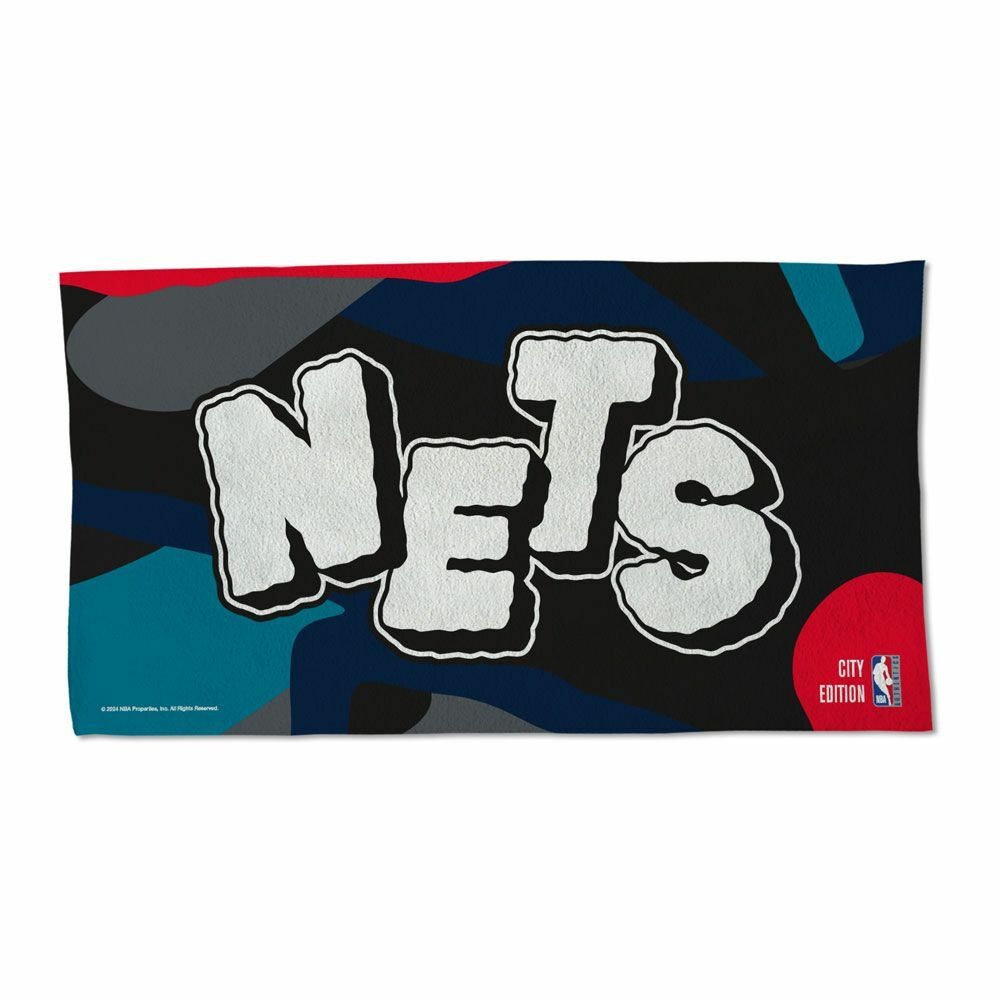 WinCraft 布魯克林籃網隊 2024 城市版 22" X 42" 場邊毛巾