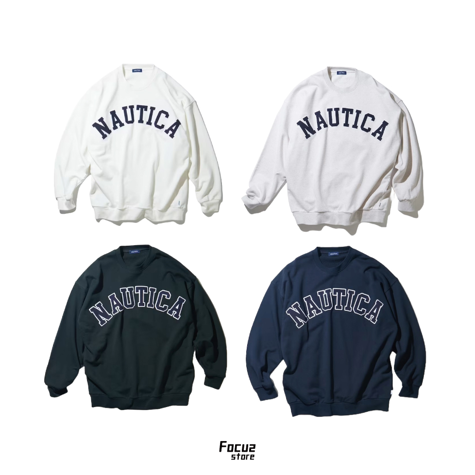 【Focus Store】現貨秒發 Nautica Arch Logo Crewneck Sweatshirt 2023新款 四色 大學T