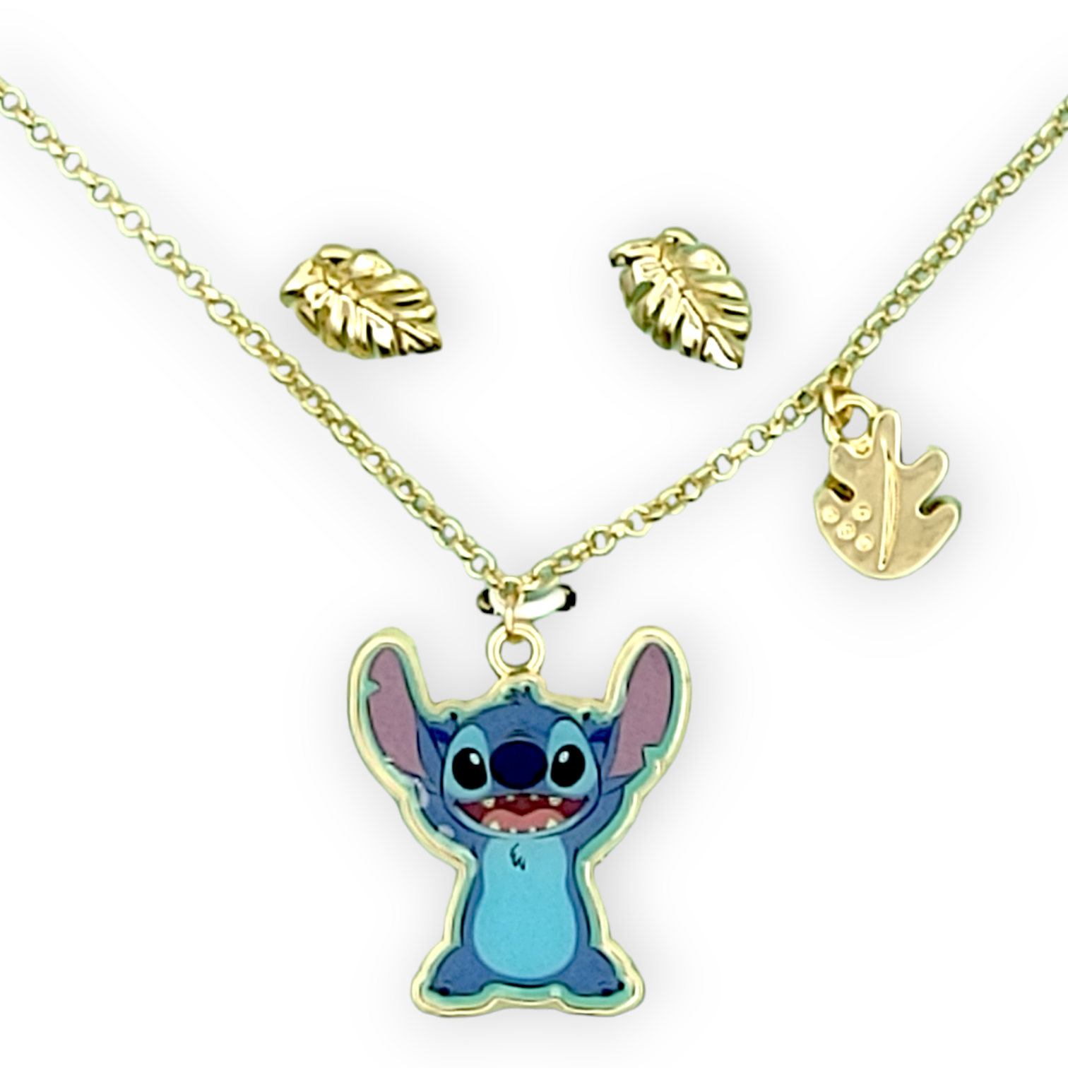 <扮嘢小魔星>史迪仔頸鍊/耳環套裝