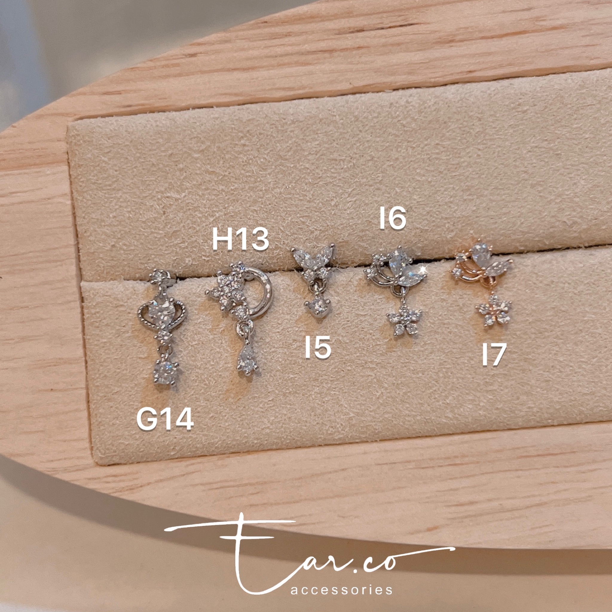 韓國316L醫療鋼耳珠/耳骨釘 [單支] #PG14