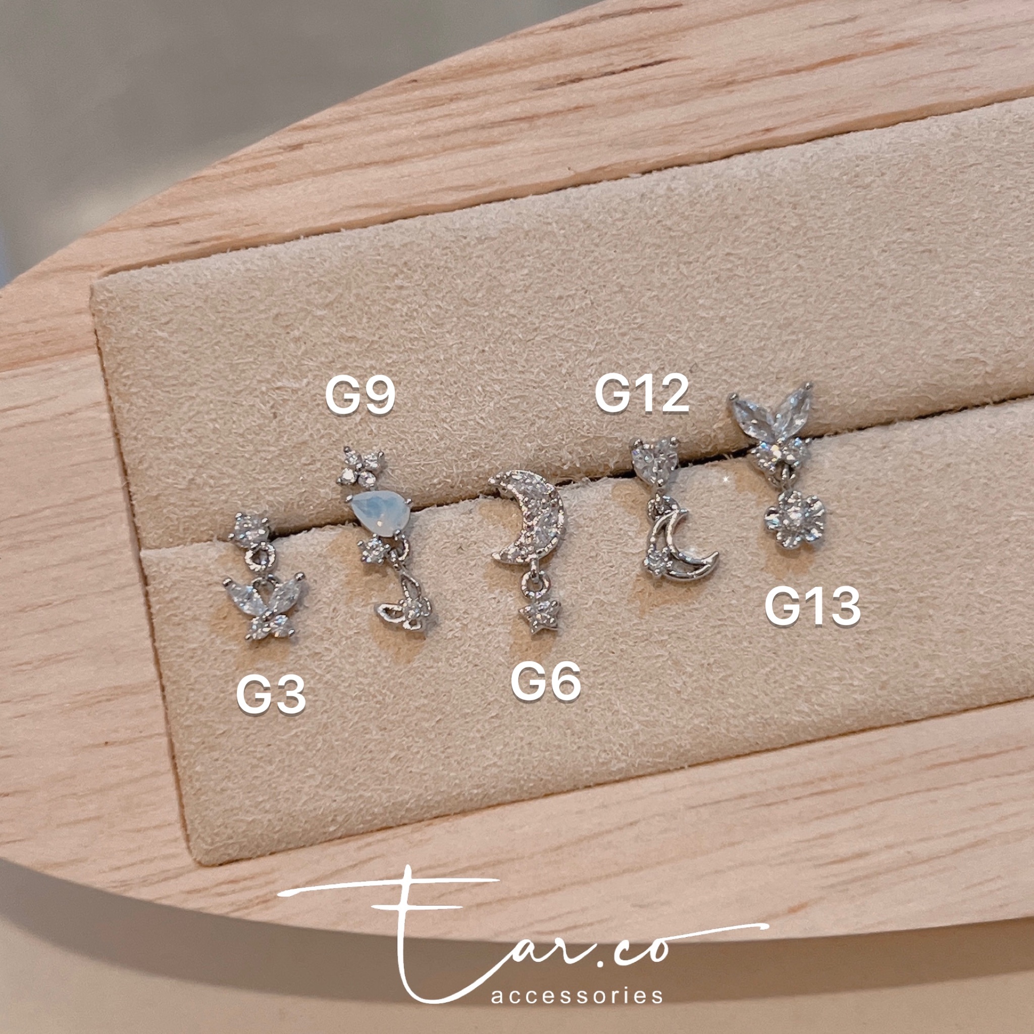 韓國316L醫療鋼耳珠/耳骨釘 [單支] #PG3