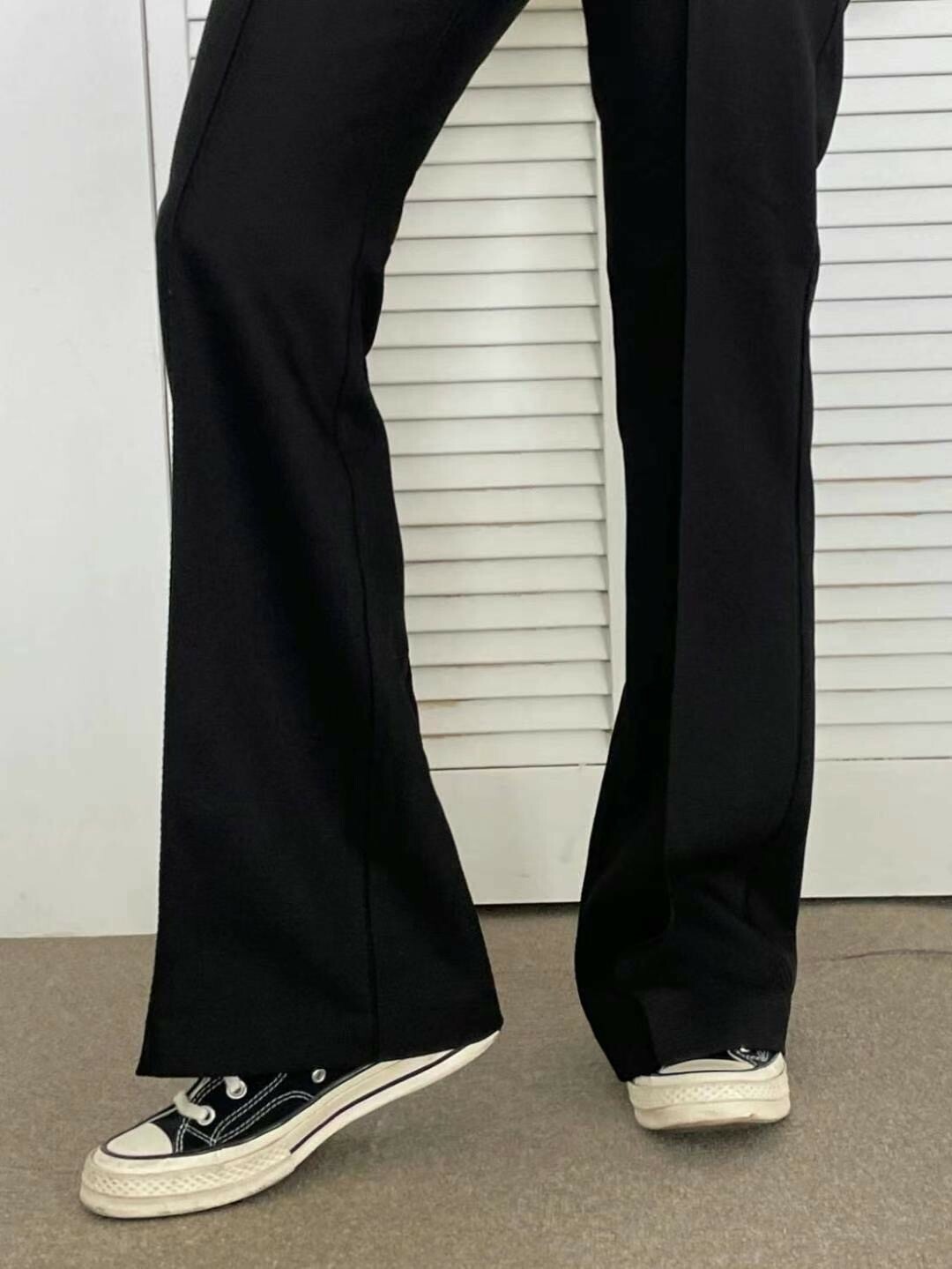 前直線西裝喇叭長褲