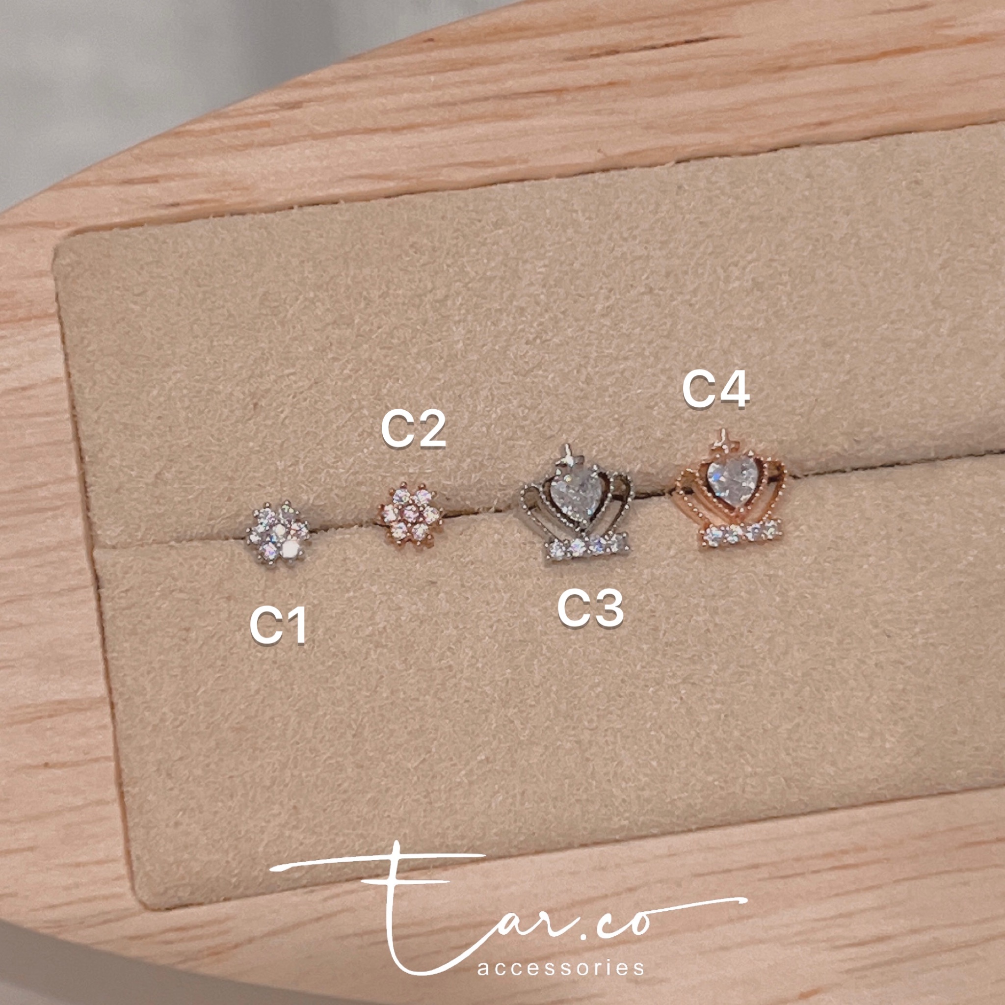 韓國316L醫療鋼耳珠/耳骨釘 [單支] #PC1