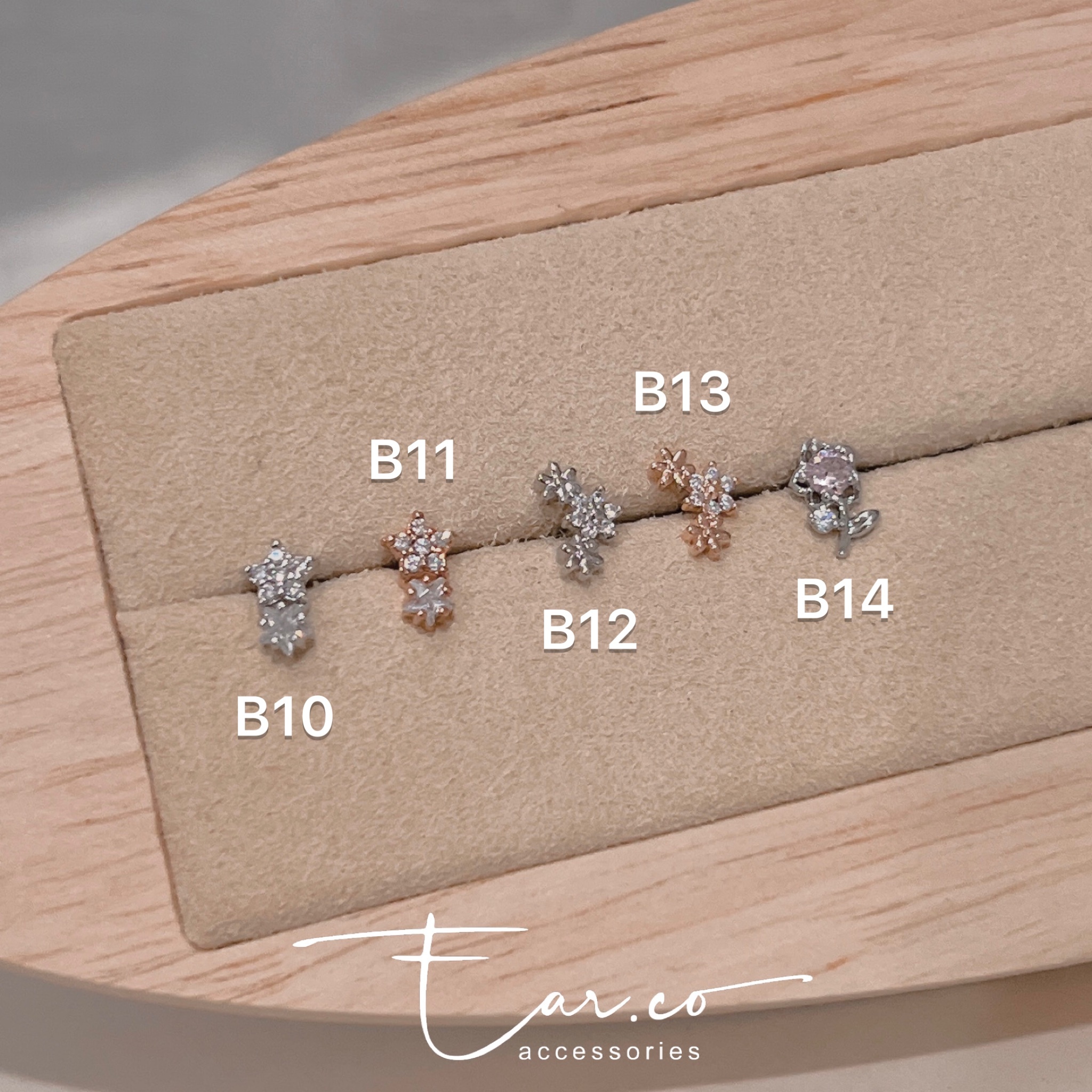 韓國316L醫療鋼耳珠/耳骨釘 [單支] #PB10