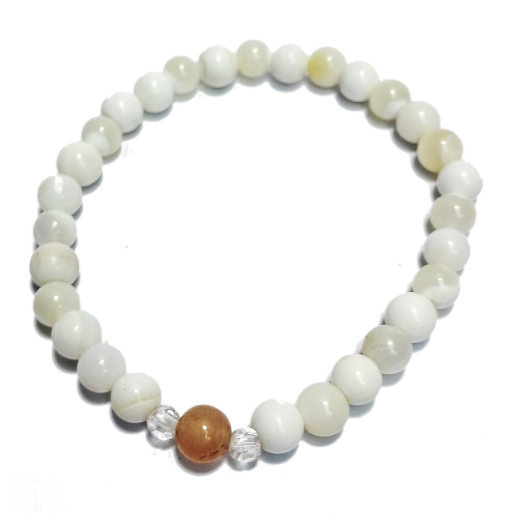 太陽石&金線硨磲手珠6mm【十方】152846