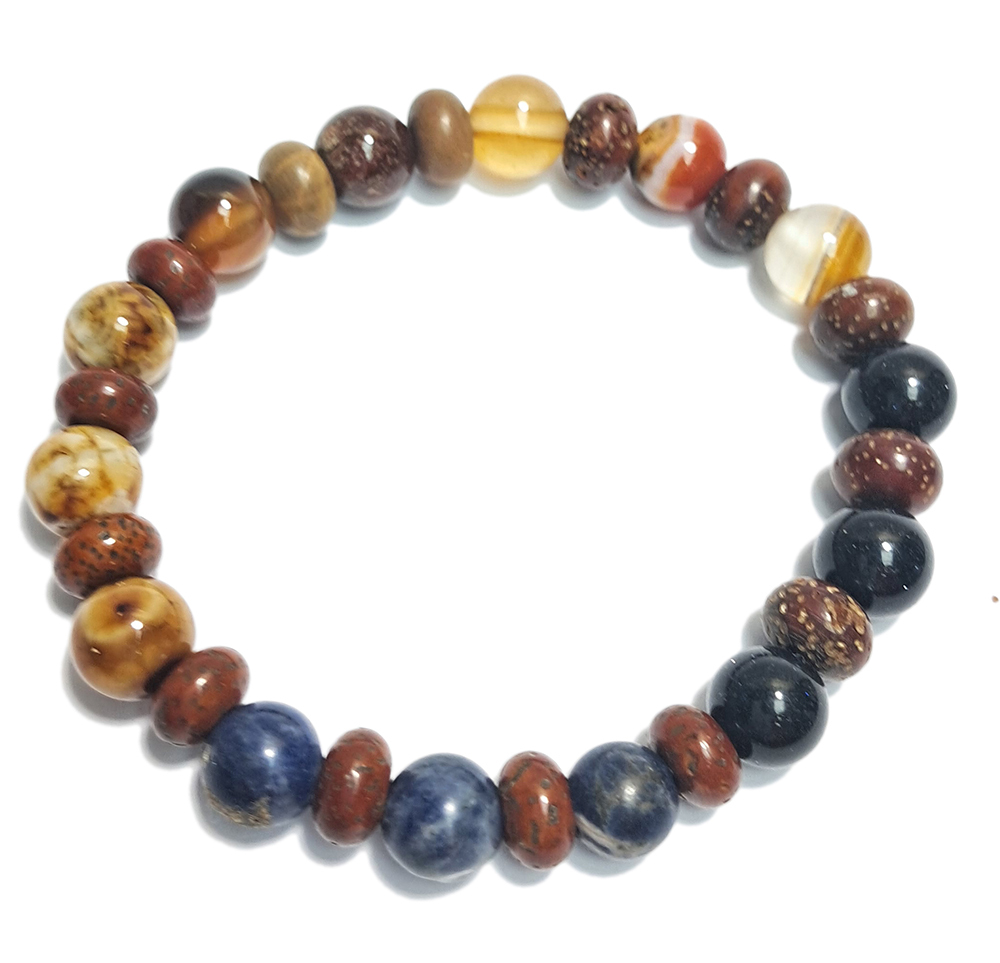 青金石&菩提子手珠7mm【十方】152860