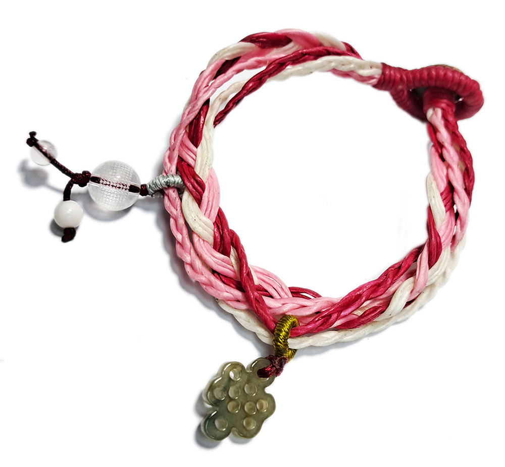 寶篋印{水晶}&盤常結{玉}中國結手鍊【十方】152901