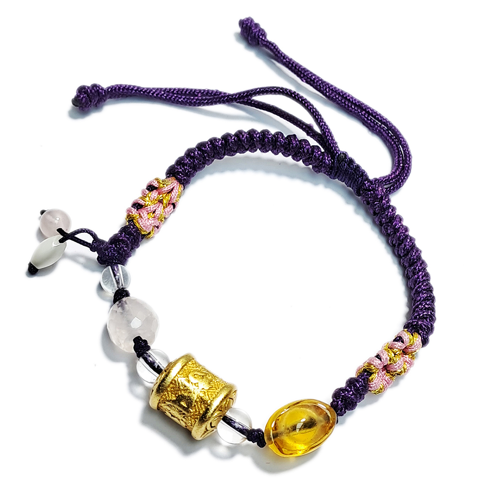 轉經輪{沙金}&元寶&中國結手鍊【十方】152905