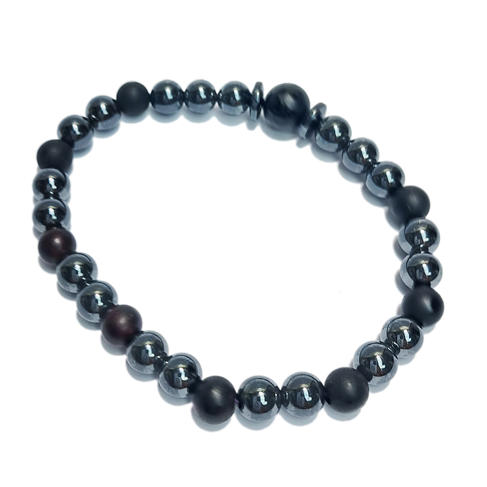 六字真言&健康磁石&藥珀手珠6mm【十方】152820