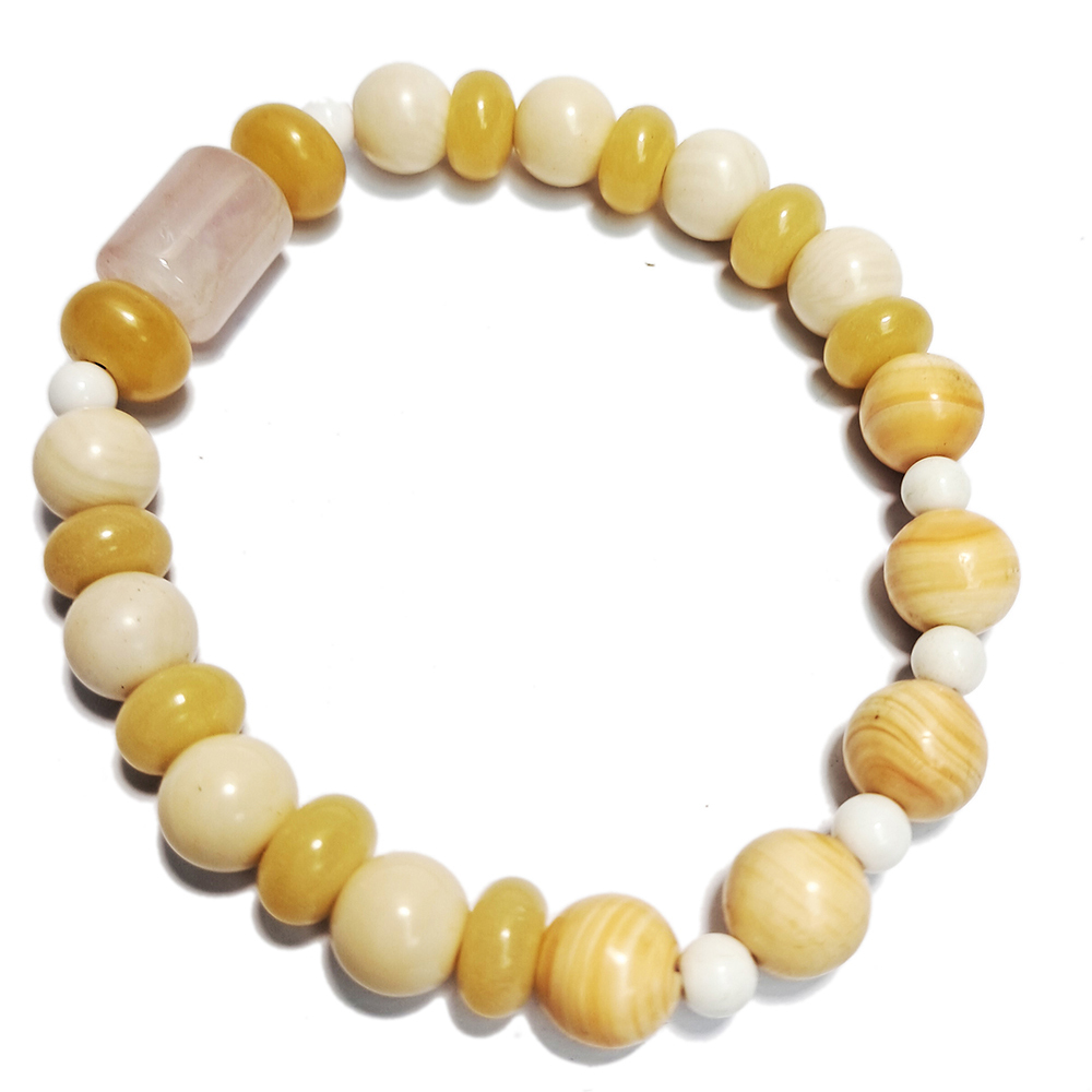 粉晶柱&硨磲手珠8mm【十方】152840