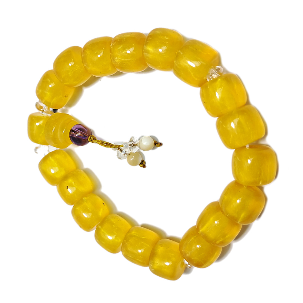 紫晶&仿蜜納手珠9.6*8mm【十方】152811