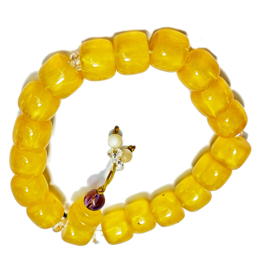 紫晶&仿蜜納手珠9.6*8mm【十方】152811