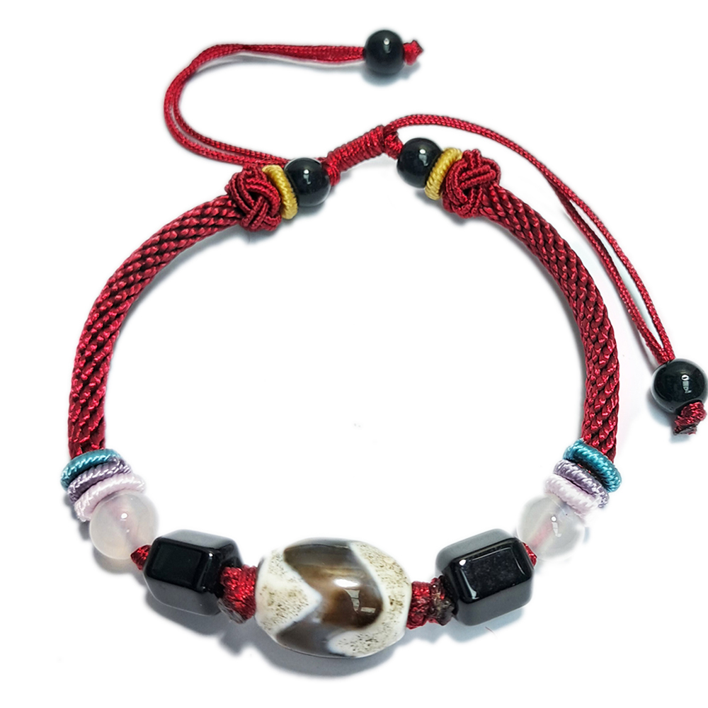 虎牙天珠&中國結手鍊【十方】152894