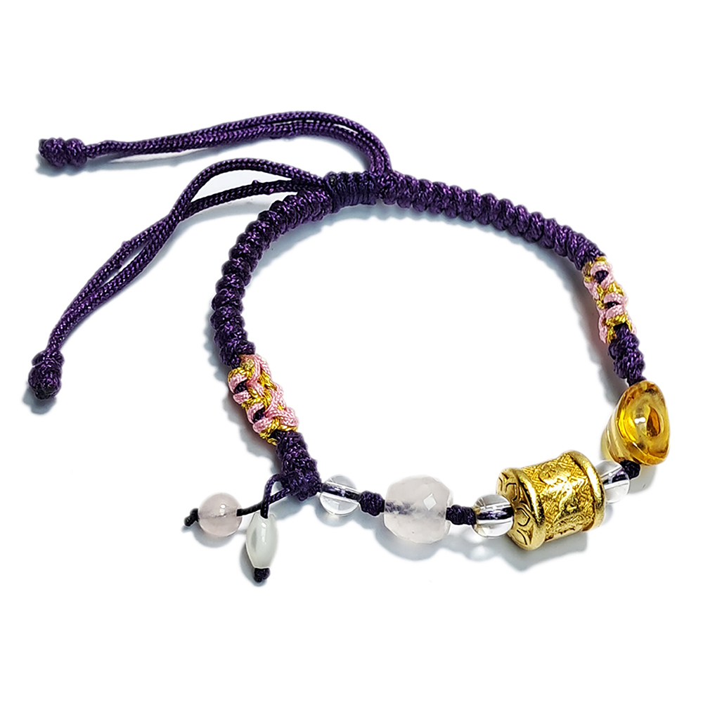 轉經輪{沙金}&元寶&中國結手鍊【十方】152905