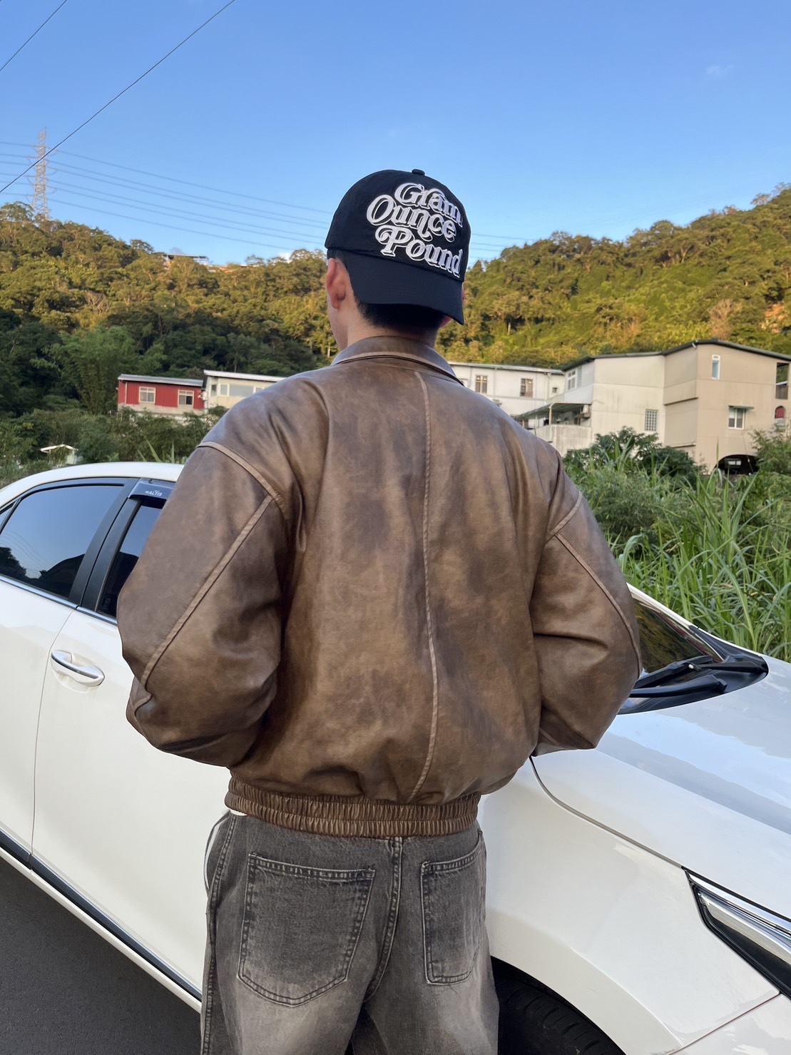 復古 內鋪棉 質感 短版 皮夾克