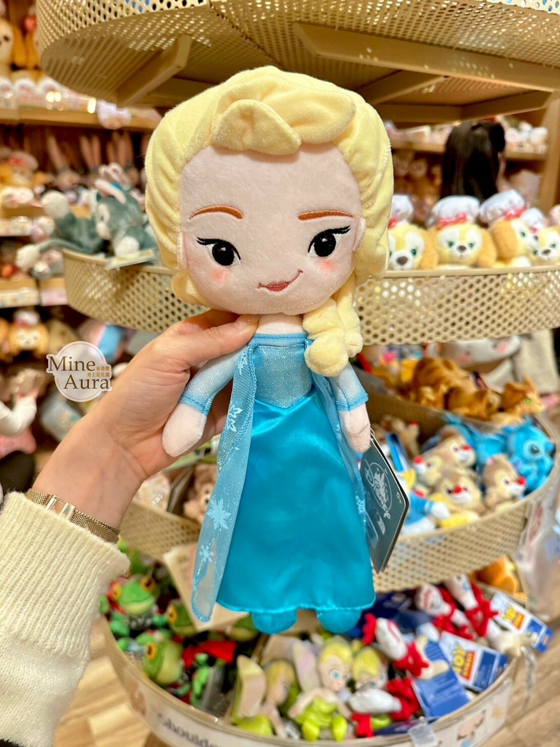 Q版 萌萌臉 艾莎 Elsa 娃娃 玩偶 冰雪奇緣 Frozen -香港迪士尼樂園
