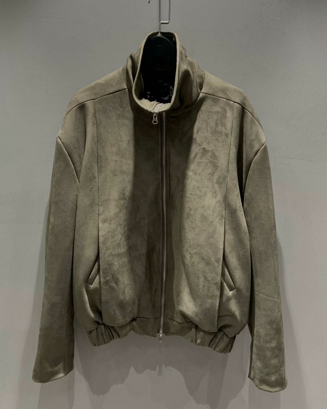 高領拉鍊猄皮褸(薄夾棉) JK2460