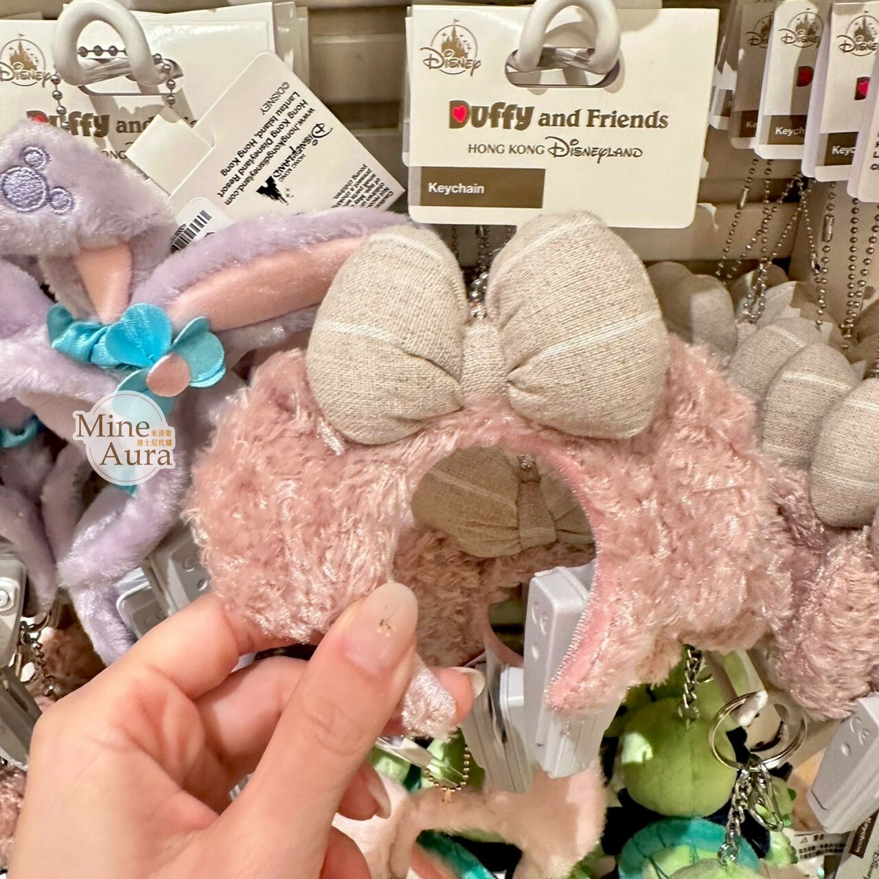 (現貨) 雪莉玫 ShellieMay 絨毛髮圈 造型 鑰匙圈 吊飾 -香港迪士尼樂園