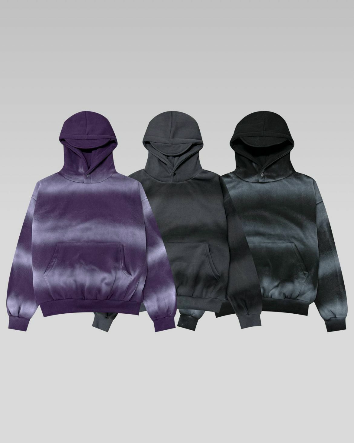 拼色連帽衛衣(薄抓毛底) T5259