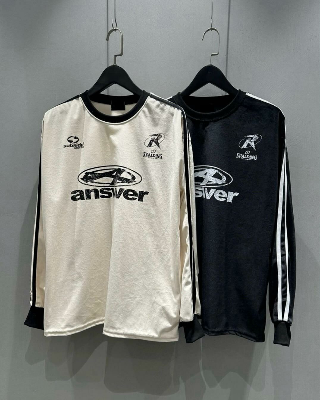 雙間英文字圖案長袖衫 T5261