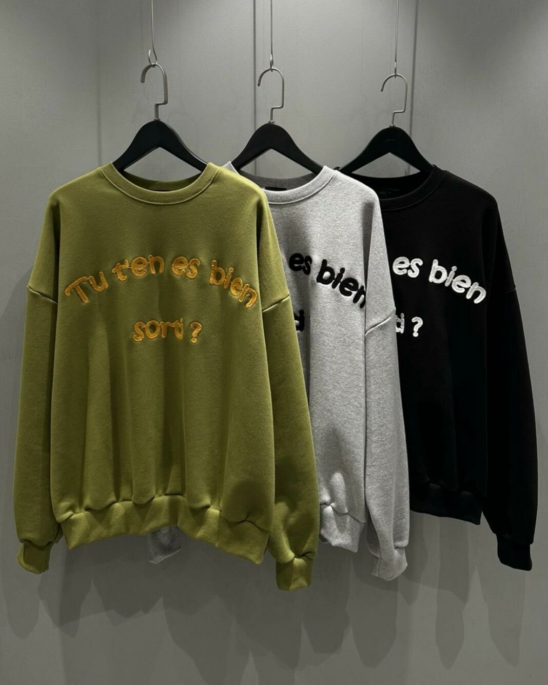 淨色英文字衛衣 T5262