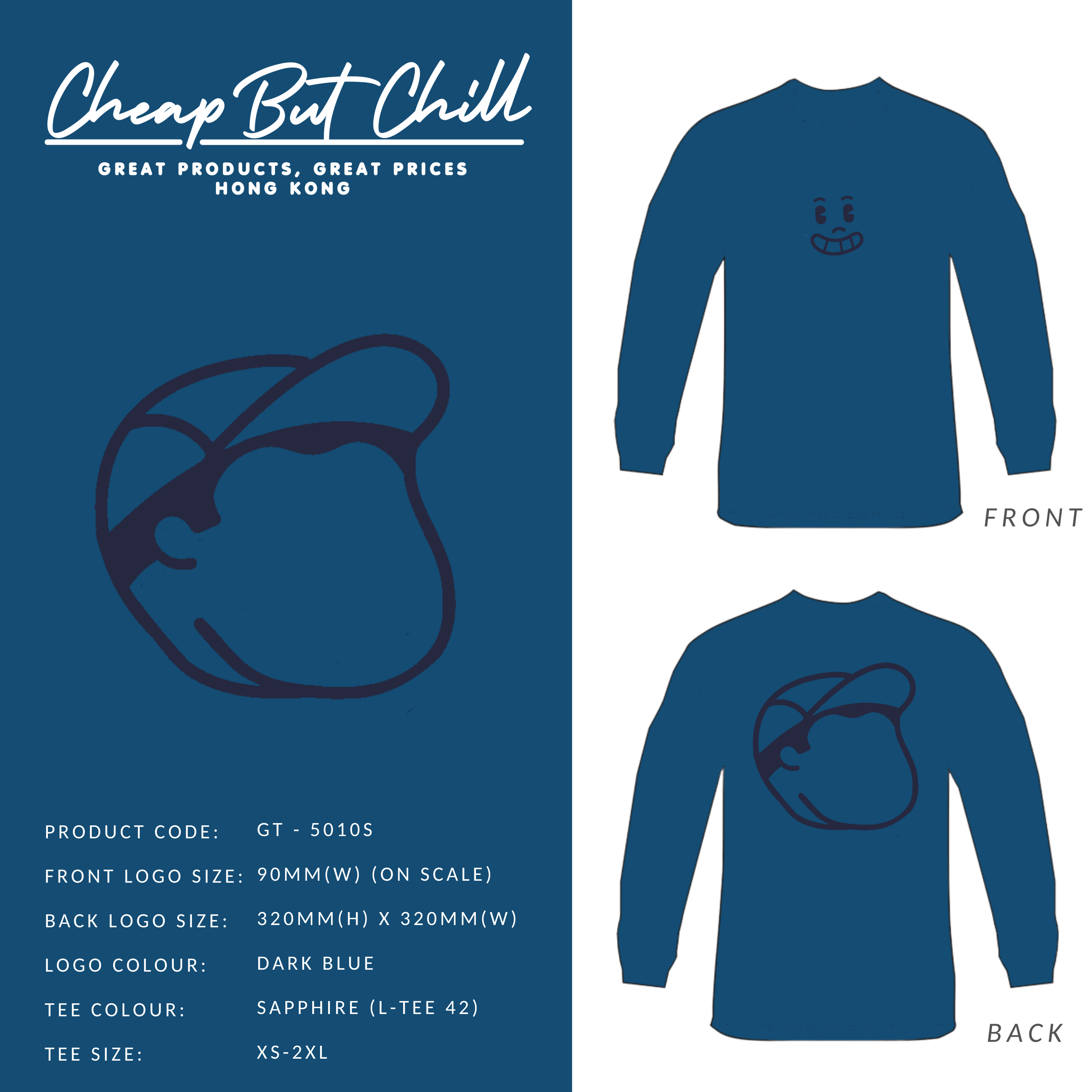 New ✦ 凸別版 立體大頭 Tee (四色入)