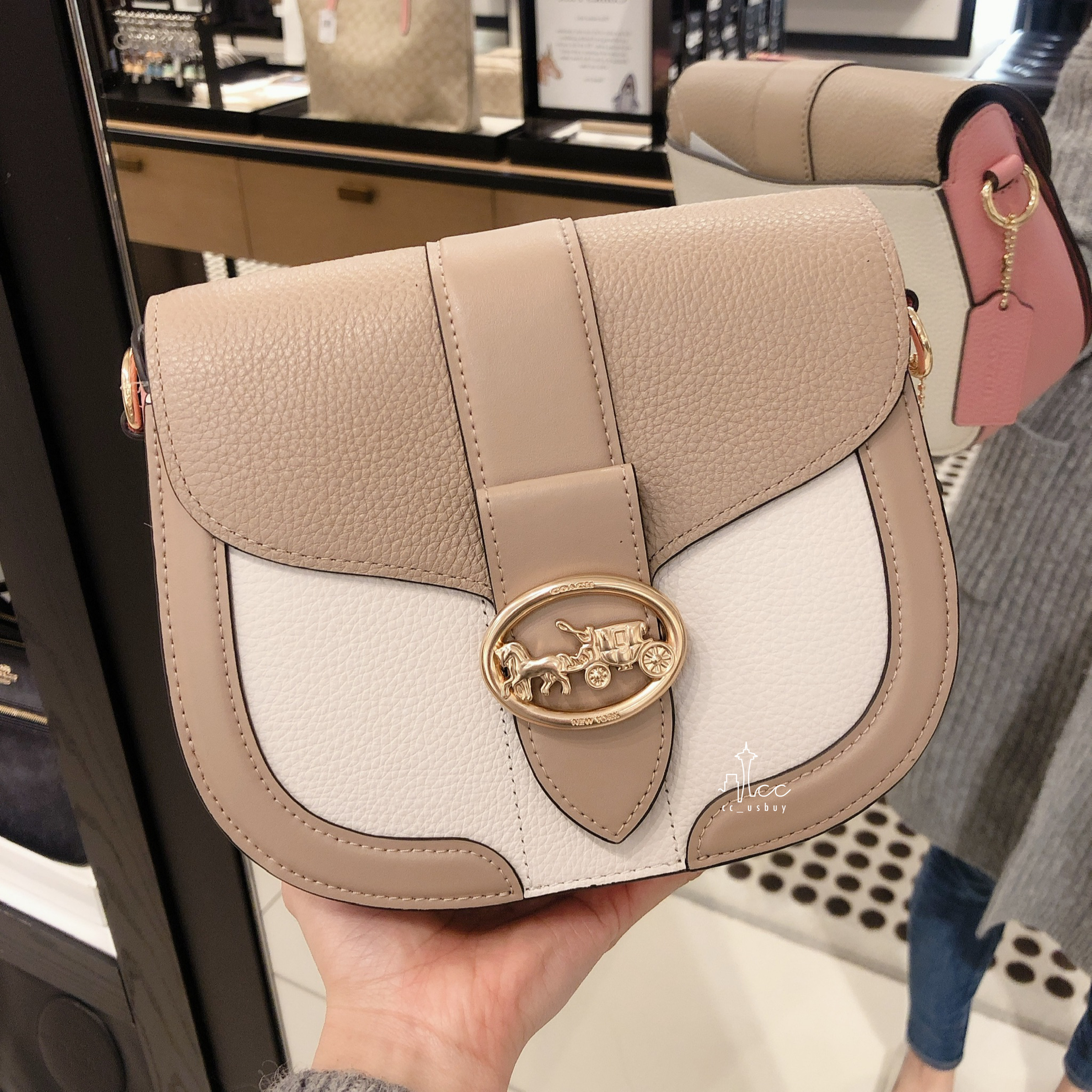 [香港現貨] Coach Georgie Saddle Crossbody