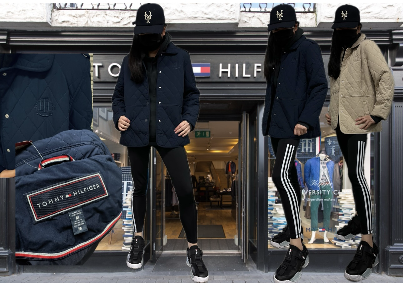 【現貨】Tommy Hilfiger F113026 女裝菱格棉外套