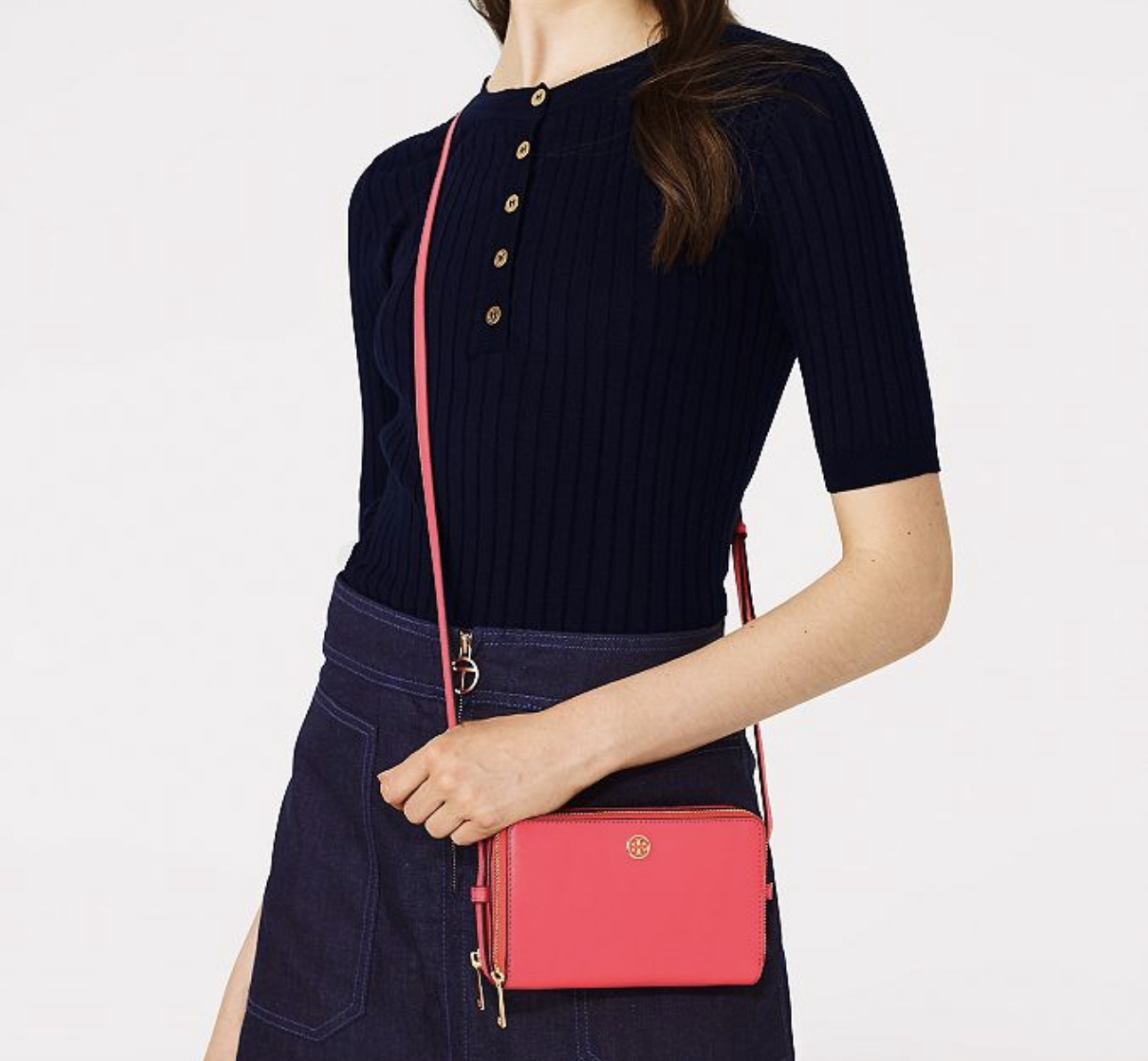[香港現貨] Tory Burch Parker Double Zip Crossbody
