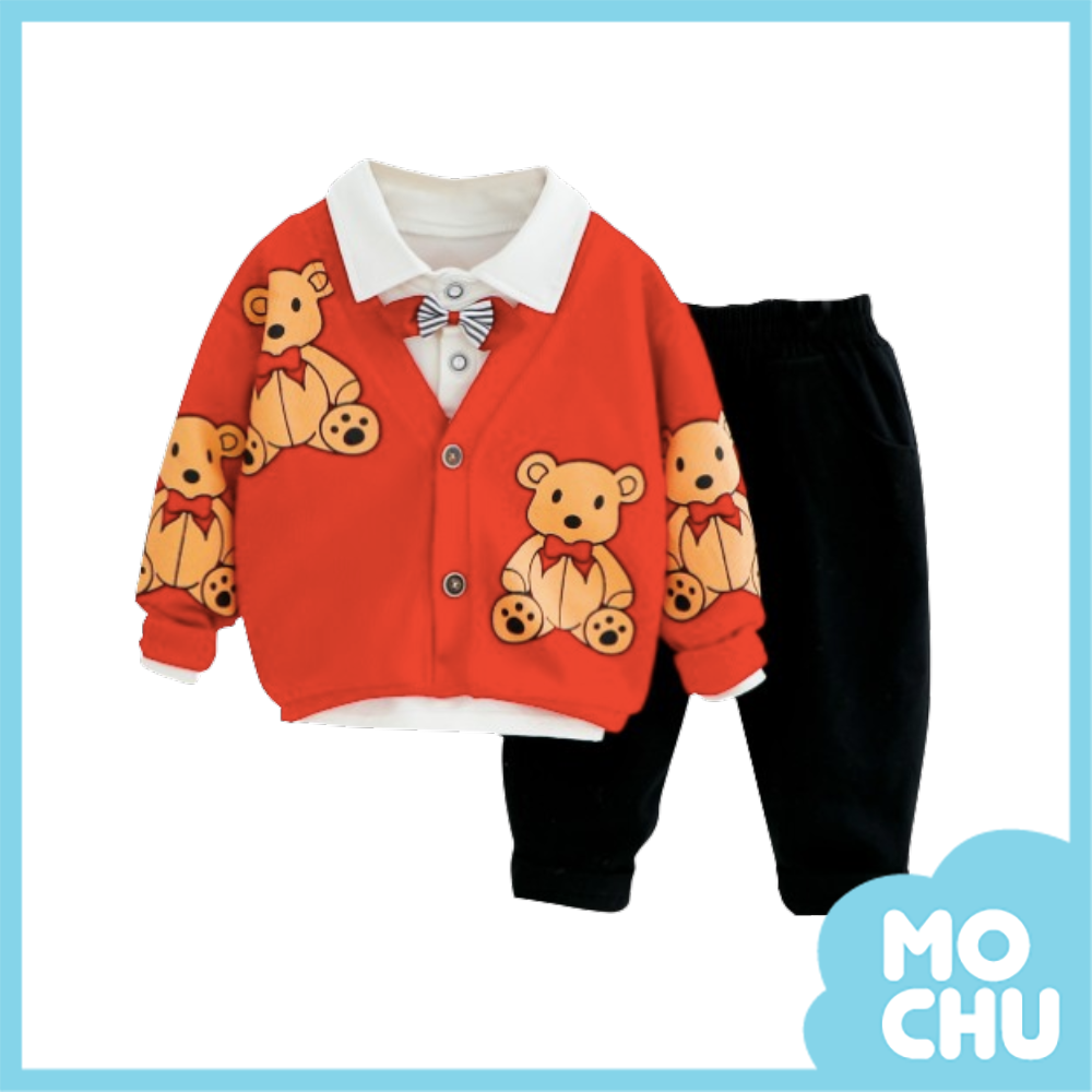 領結小熊三件組套裝