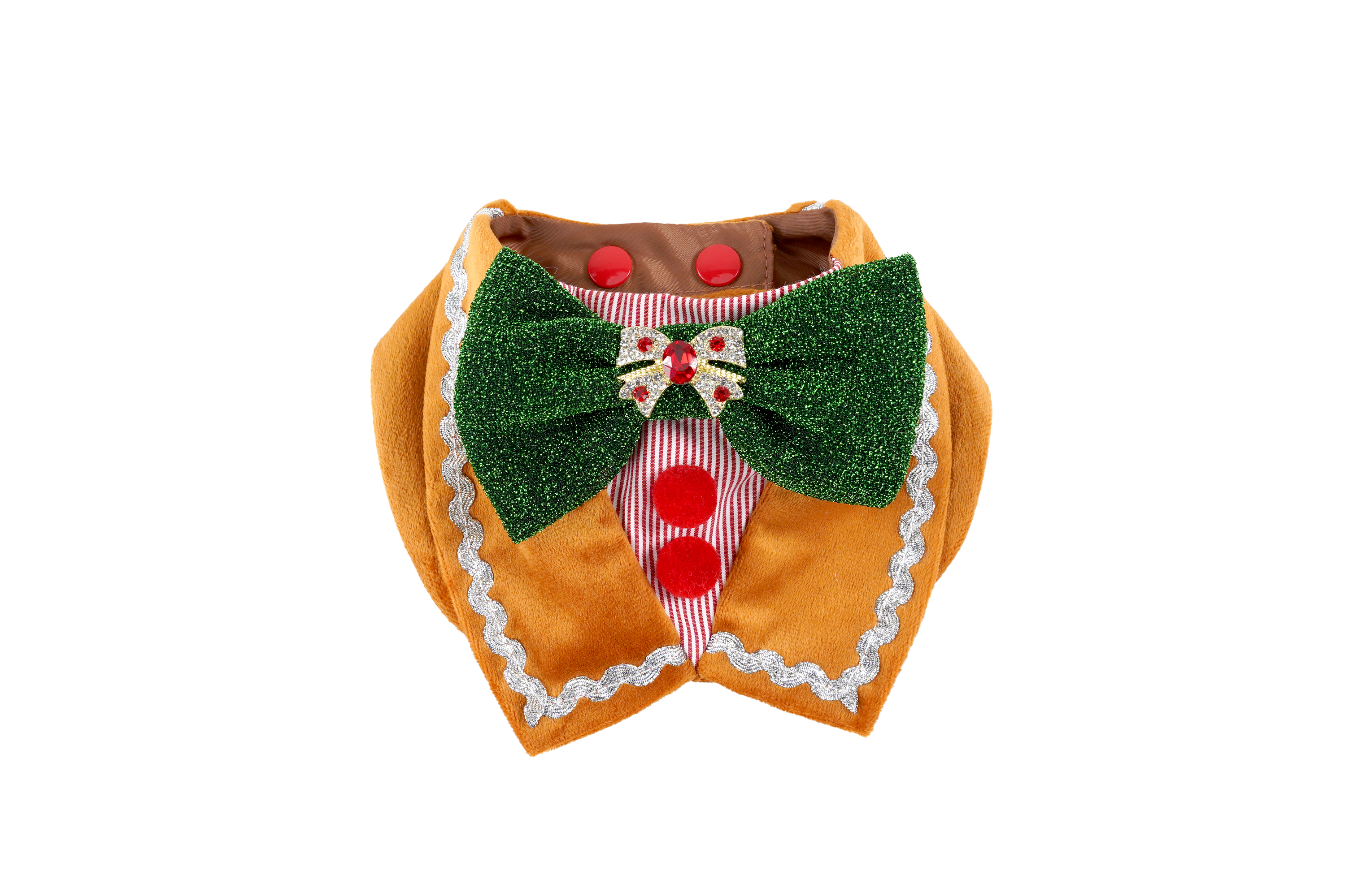 Red Striped Gingerbread Collar