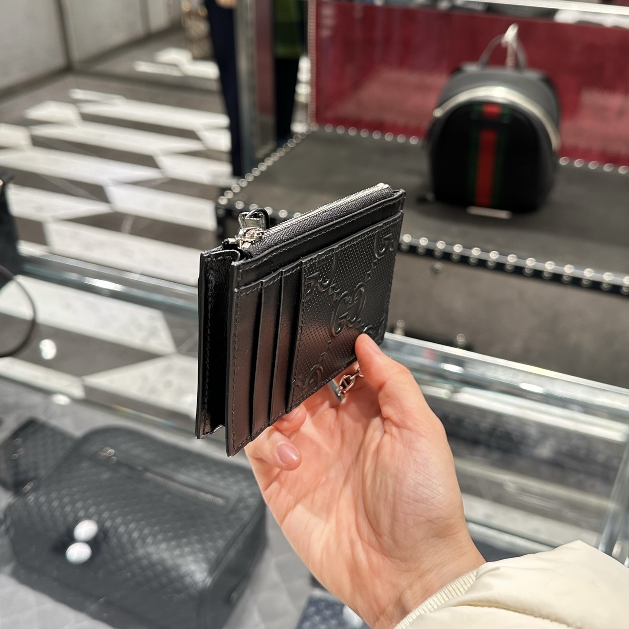 Outlet Gucci Zipped Card Holder